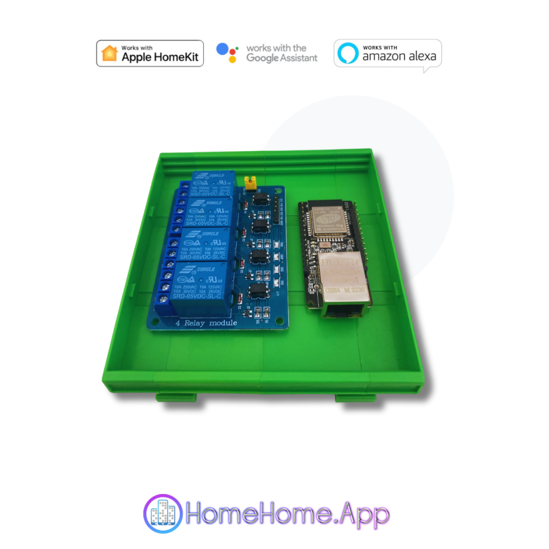 Apple HomeKit, Google Home, Alexa Compatible Ethernet 4x Relay Switch - Görsel 5