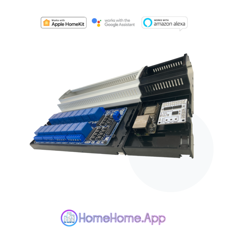 Apple HomeKit, Google Home, Alexa Compatible Ethernet 16x Relay Switch DIN Rail - Görsel 11