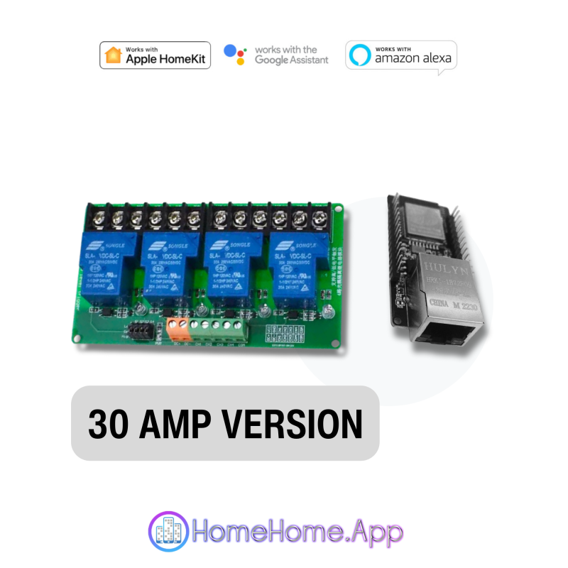 Apple HomeKit, Google Home, Alexa Compatible Ethernet 4x Relay Switch - Görsel 10
