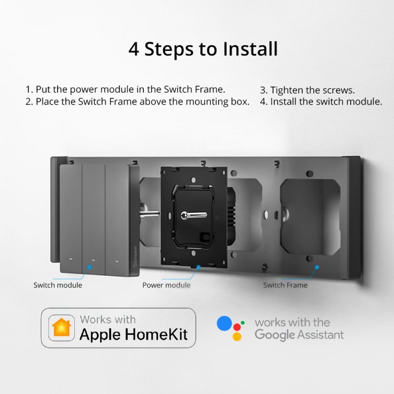 Switchman M5 x1: Smart On-Off Wall Switch for Apple HomeKit and Google Home - Görsel 6