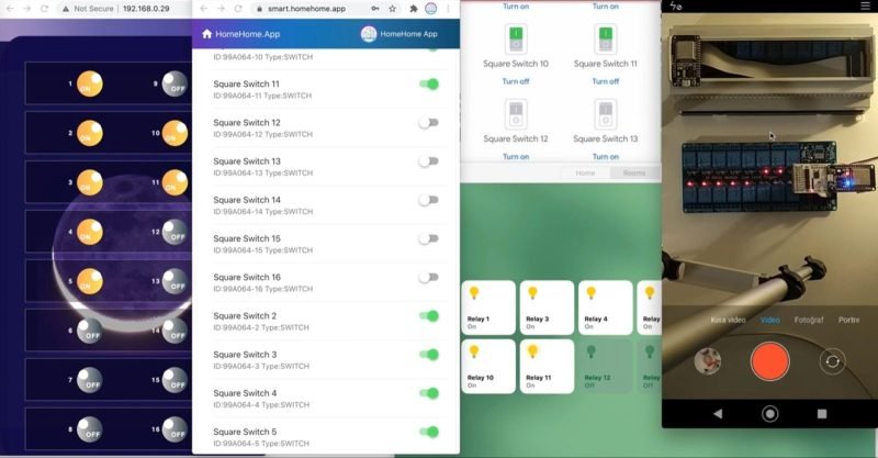 Irrigration Smart Home 16 Relay Switch For Apple HomeKit Schedule Google Home - Görsel 4