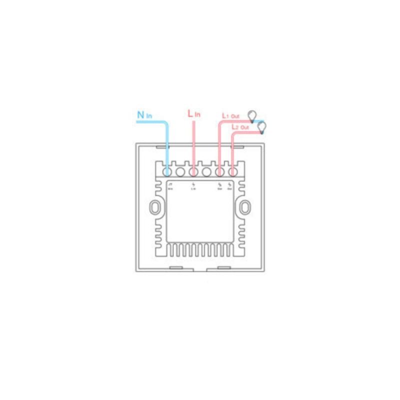Glass Touch Wall Switch Roller Shutter On Off For Apple HomeKit Google Home - Görsel 7