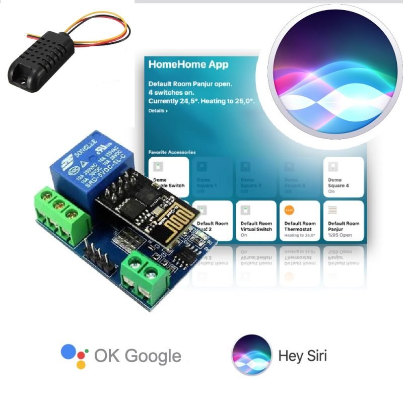 Thermostat Switch For Apple HomeKit WiFi Dry Contact Relay Smart Home Google - Görsel 4