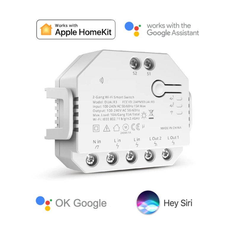 Dual R3: WiFi-Enabled On Off Switch for Apple HomeKit and Google Home - Görsel 5