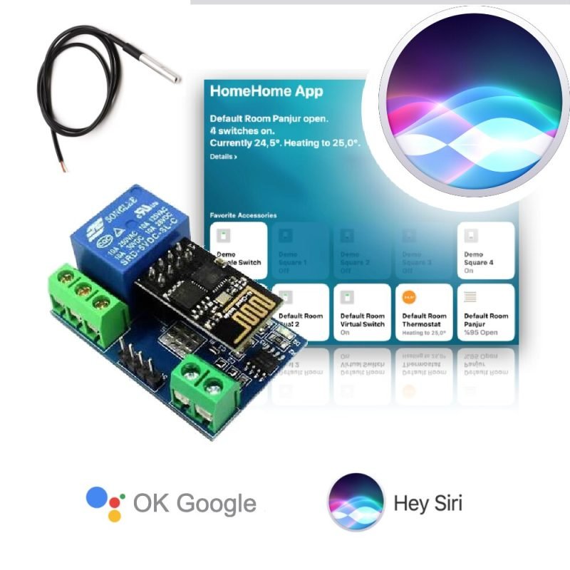 Thermostat Switch For Apple HomeKit WiFi Dry Contact Relay Smart Home Google - Görsel 3