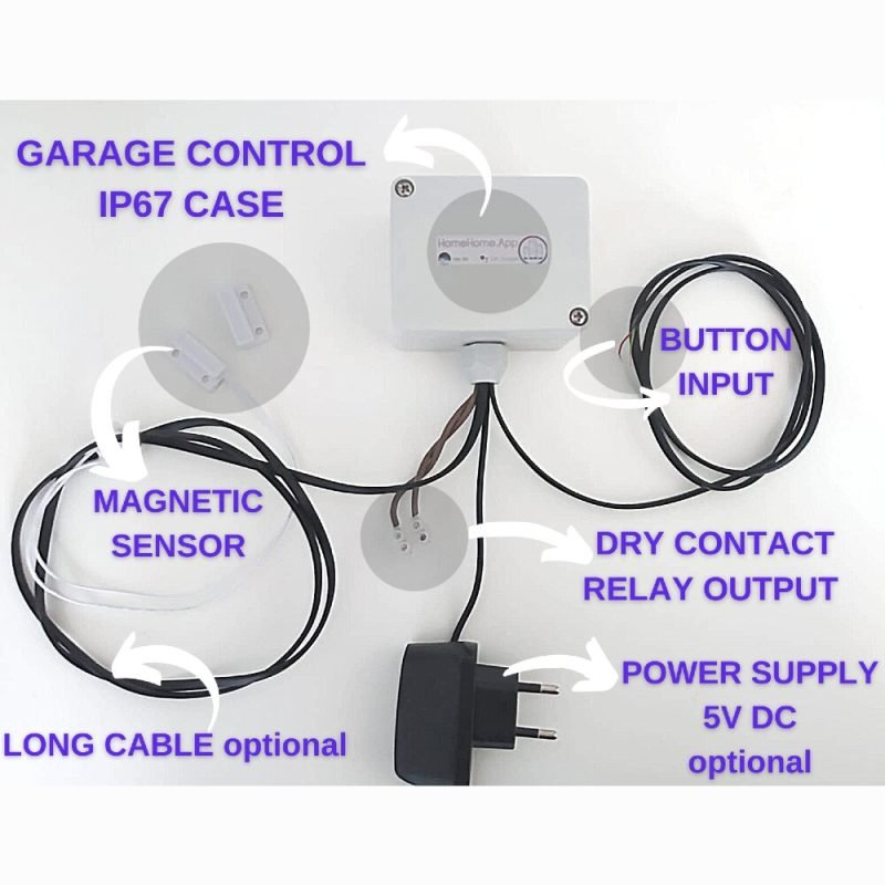 Garage Door Opener Smart WiFi Relay Apple HomeKit  Google Home - Görsel 2