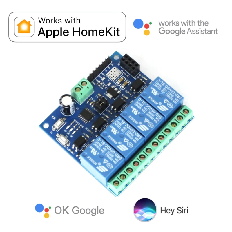 Smart 4 Channel Relay Switch for Apple HomeKit and Google Home - Görsel 6