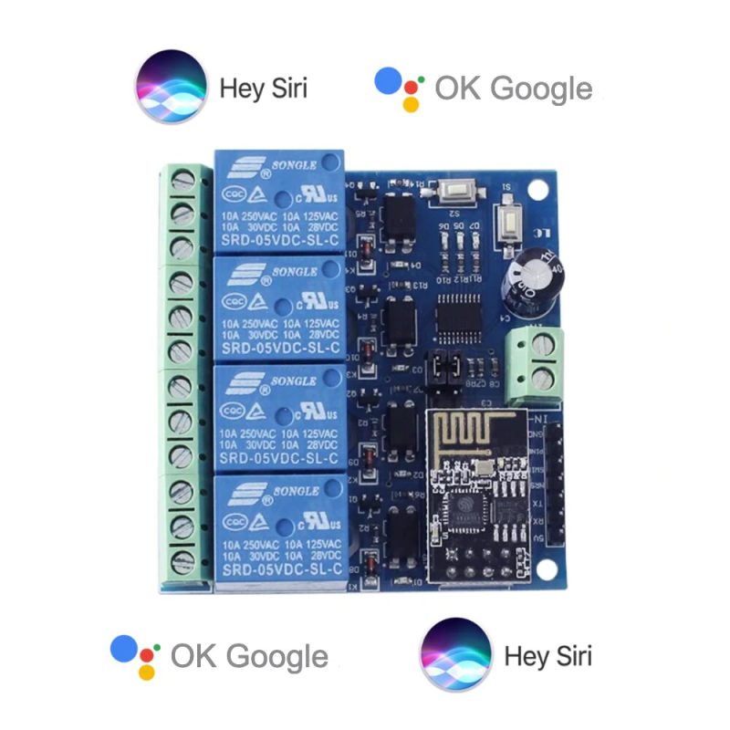 Smart 4 Channel Relay Switch for Apple HomeKit and Google Home - Görsel 3