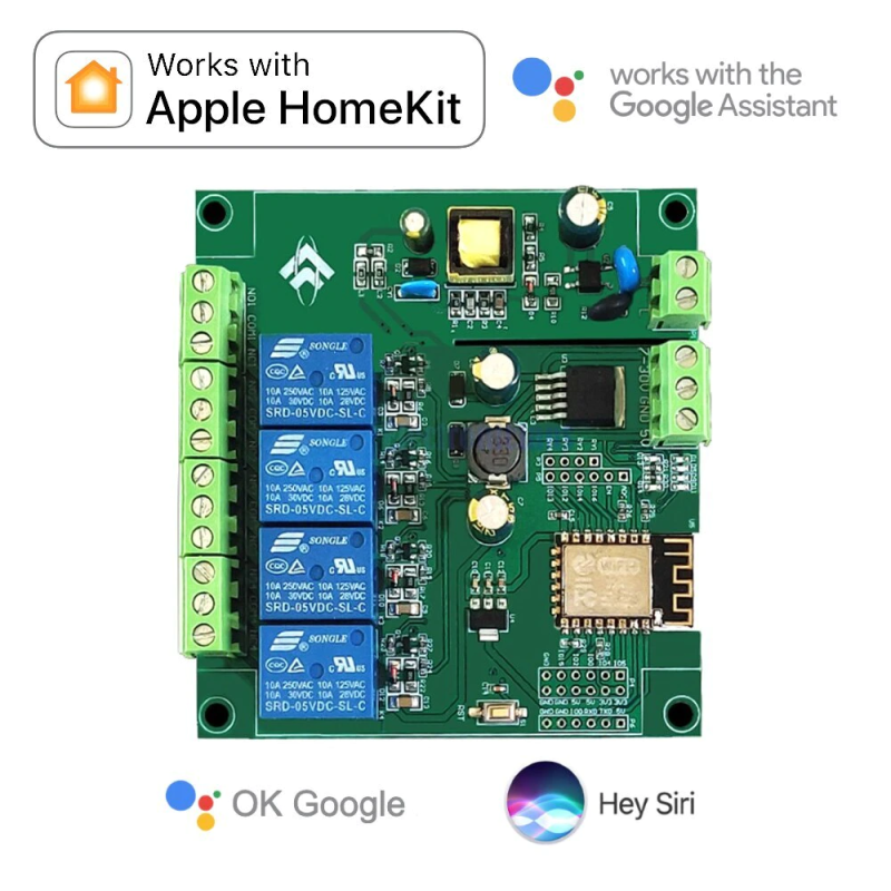 WiFi 4 Channel Dry Contact For Apple HomeKit Switch Google Home V2 - Görsel 10