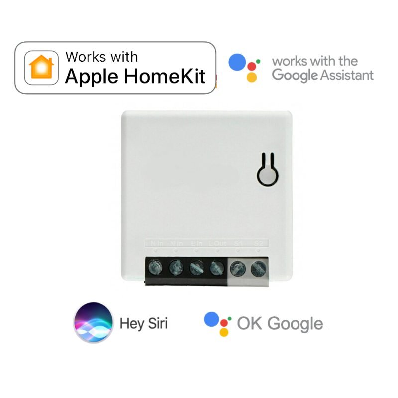 Mini Switch Relay For Apple HomeKit Google Home Garage Control - Görsel 6