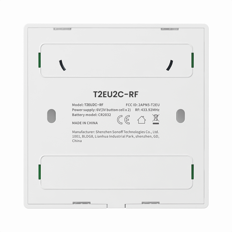 T2-EU-2C Kablosuz RF Akıllı Duvar Anahtarı - Görsel 3